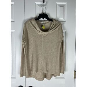 NWT Lucky Womens Cowl Neck Blouse Size XS